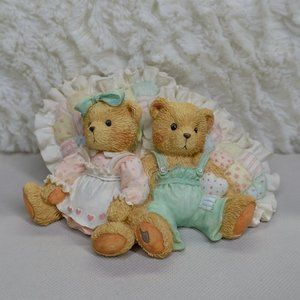 Cherished Teddies Michelle and Michael 910775 Valentine's Day Figurine VTG 1993